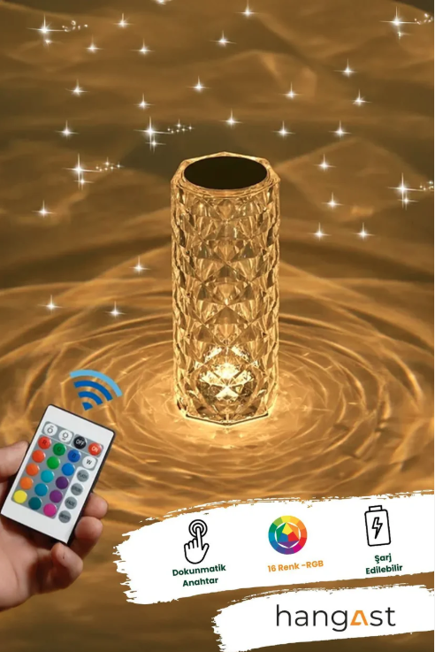Masa Lambası Led Dokunmatik 16 Renkli Lamba